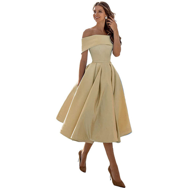 Lune London | Versatile Strapless Satin Dress for Parties