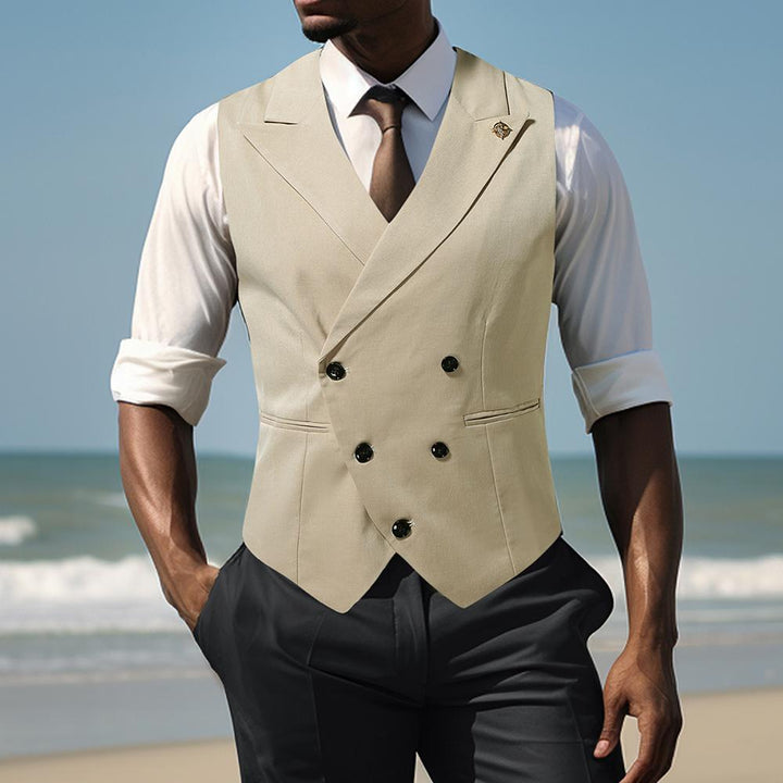 Men's Double-breasted Tailored Suit Vest Amarae