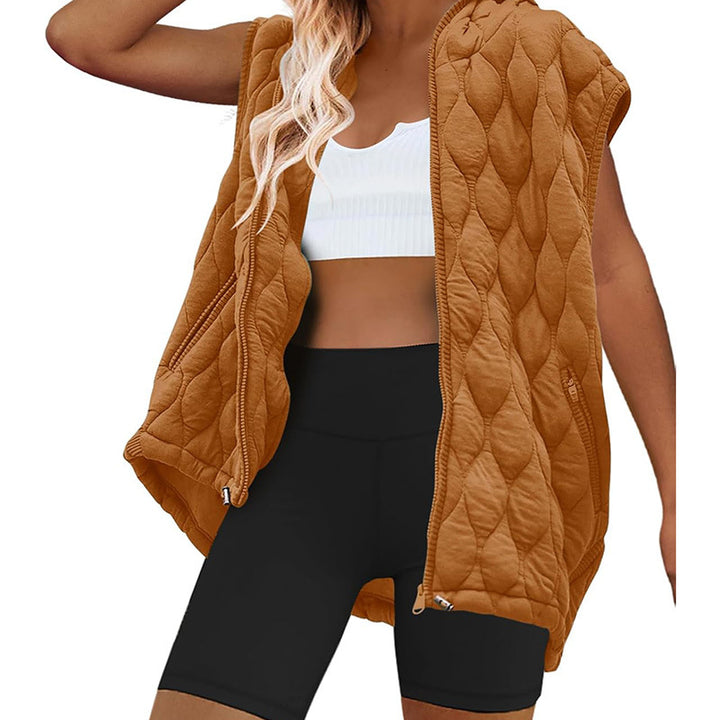 Lady hoodie with quilted design Amarae