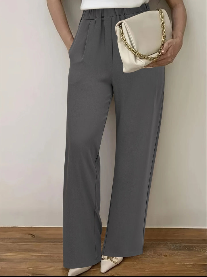 Women Elegant Wide Pleated Pants Lune London