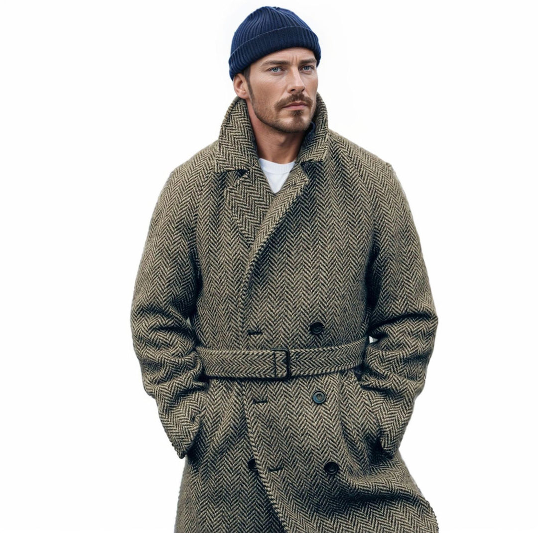 Elegant Duffle coat for men with modern details and practical pockets Amarae