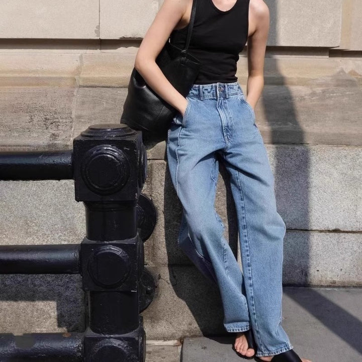 Jeans Mom Taille Haute Femme Chic & Stil