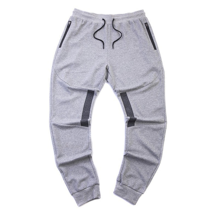 Men's fitness jogger pants with side zip pockets and elastic waistband Lune London