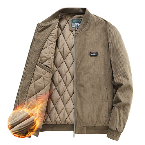 Men's bomber jacket with insulating lining and practical high collar Amarae