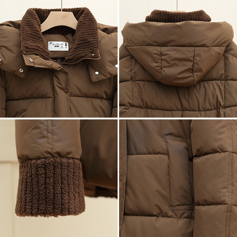 Quilted leisure jacket for women with high collar and trendy knit details Lune London
