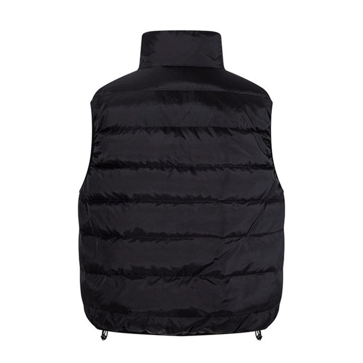 Women's quilted vest with high stand-up collar, heat-insulating padding, and adjustable hem Amarae