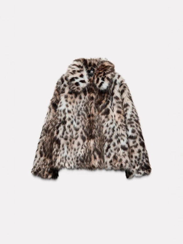 Ladies Chic and Stylish Faux Fur Jacket