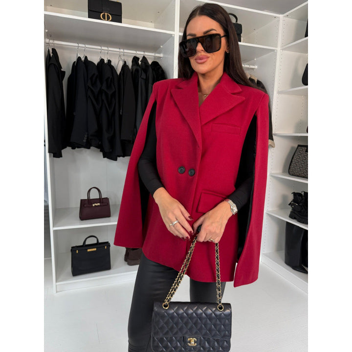 Women blazer cape double-breasted Lune London