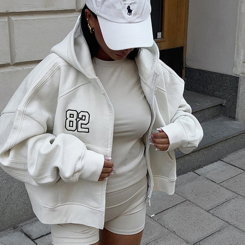 Ladies Oversized Zip-Hoodie Amarae