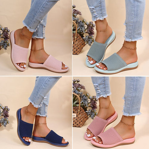 Comfortable strap sandals for ladies with breathable upper and ergonomic sole Amarae