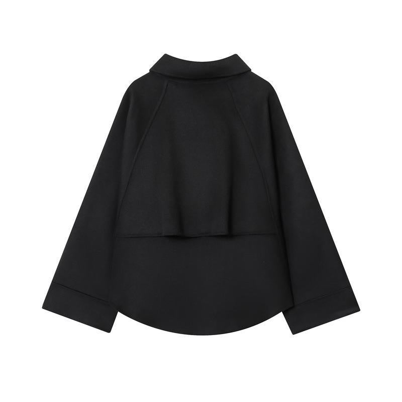 Fashion women's jacket with asymmetrical cut and casual zip Lune London