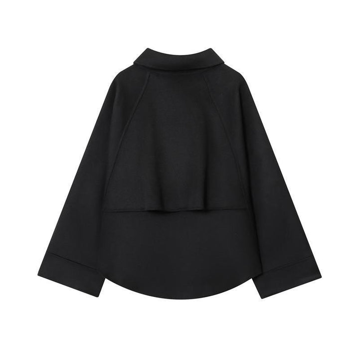 Fashion women's jacket with asymmetrical cut and casual zip Lune London