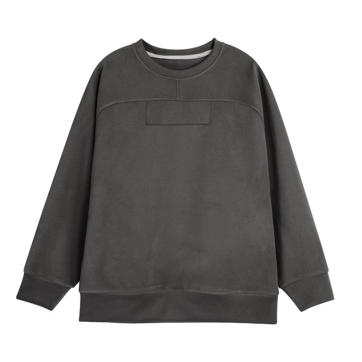 Oversized sweatshirt for women with soft fleece lining and quilted design Lune London