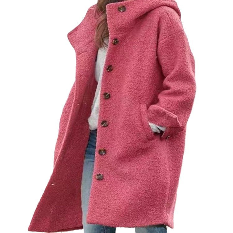 Amarae oversized wool coat for women