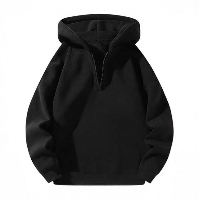 Hooded sweater for women with high collar and full zip Lune London