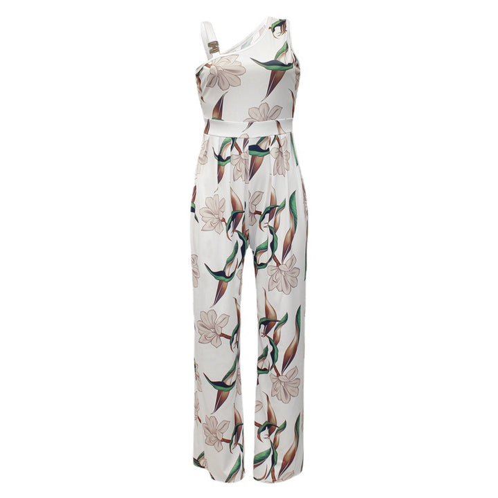 Ladies Maxi Jumpsuit Floral Print Lune London