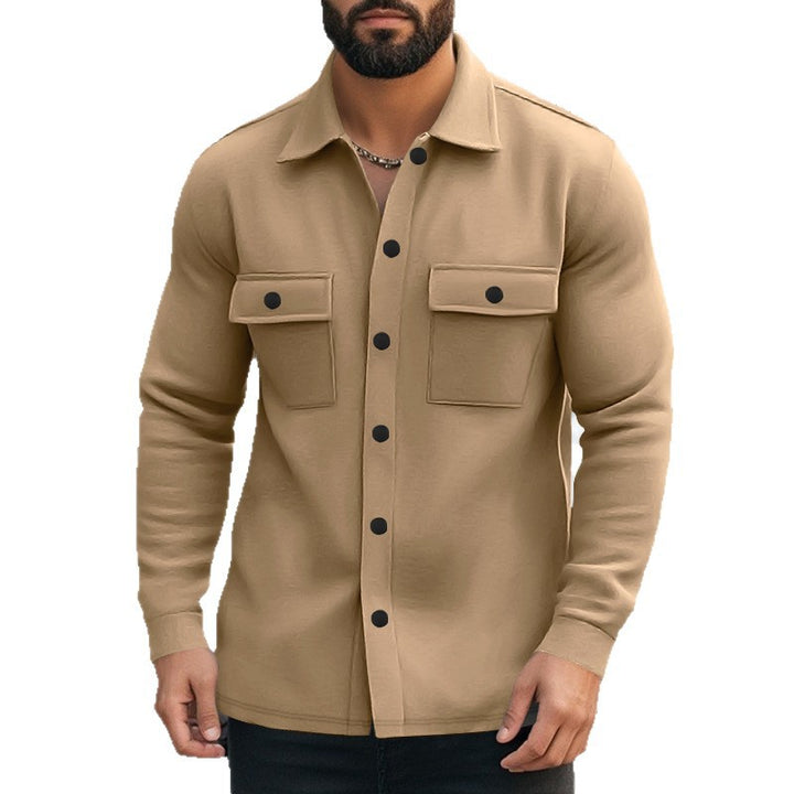 High-quality fleece leisure jacket for men with functional chest pockets and modern design Lune London