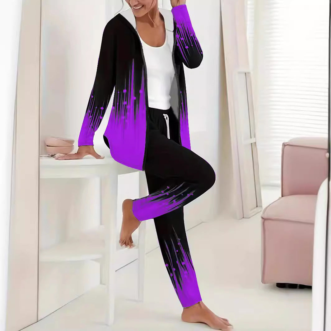 Lune London women's sports leisure set with modern gradient color details
