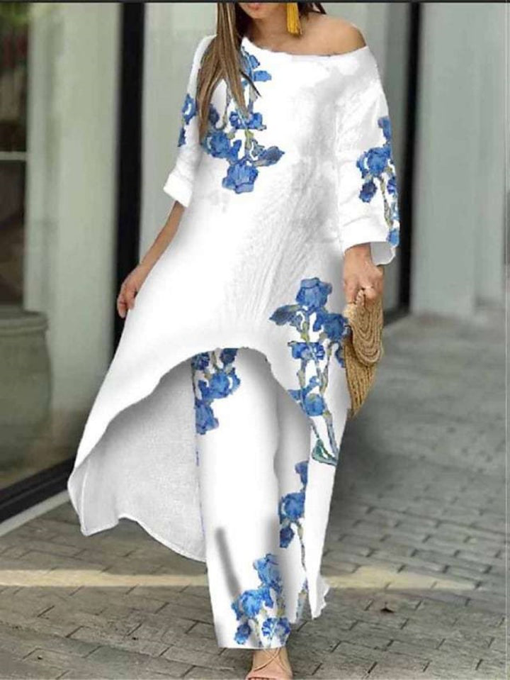 Chic and Stylish Floral Design Maxi Dress for Women