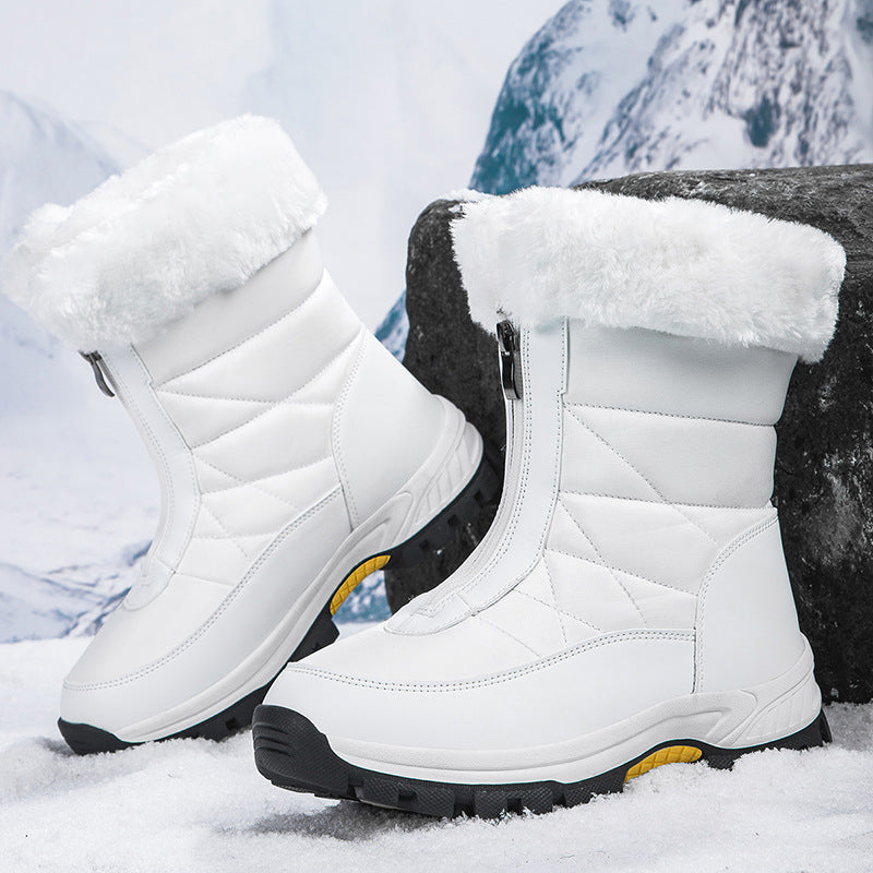 Women's Insulated Thermal Winter Boots with Zipper and Non-Slip Tread Sole Amarae