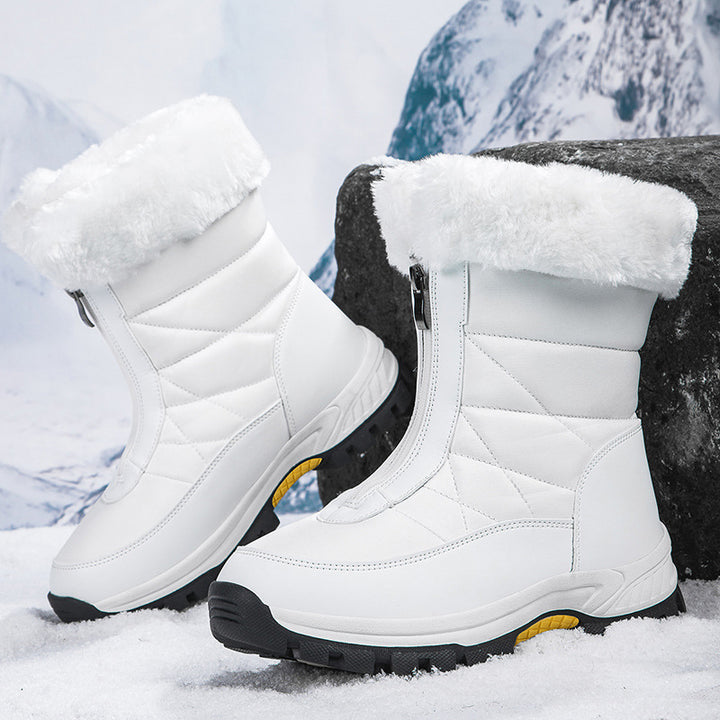 Women's Insulated Thermal Winter Boots with Zipper and Non-Slip Tread Sole Amarae