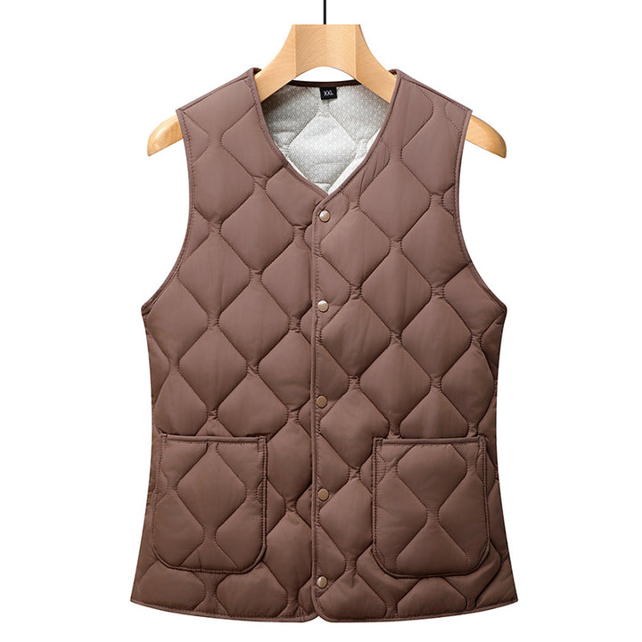 Ladies quilted gilet with large pockets and trendy cut Amarae