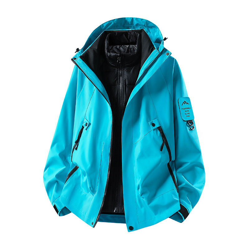 Men's Two-in-One Weather Protection Jacket with Removable Padded Vest and Adjustable Hood Amarae
