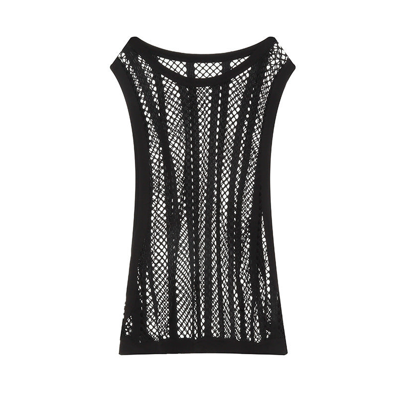 Men Breathable Mesh Tank Top with Racerback Design Lune London