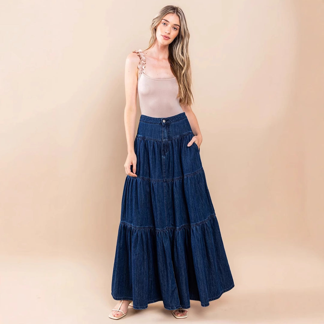 Women airy denim dress Lune London