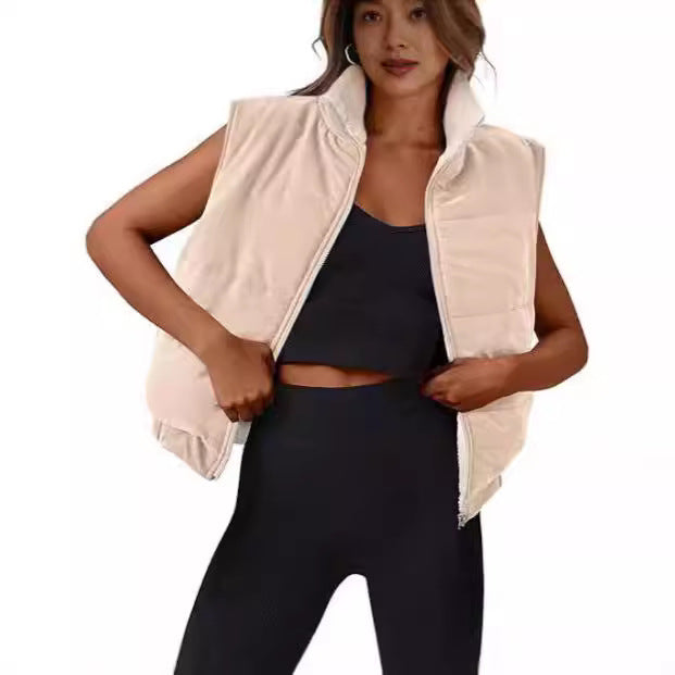 Ladies quilted vest with soft interior Lune London