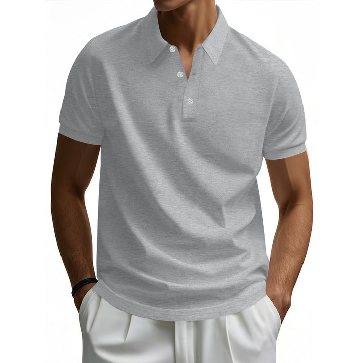 Men's high-quality short sleeve polo with moisture-wicking technology Lune London