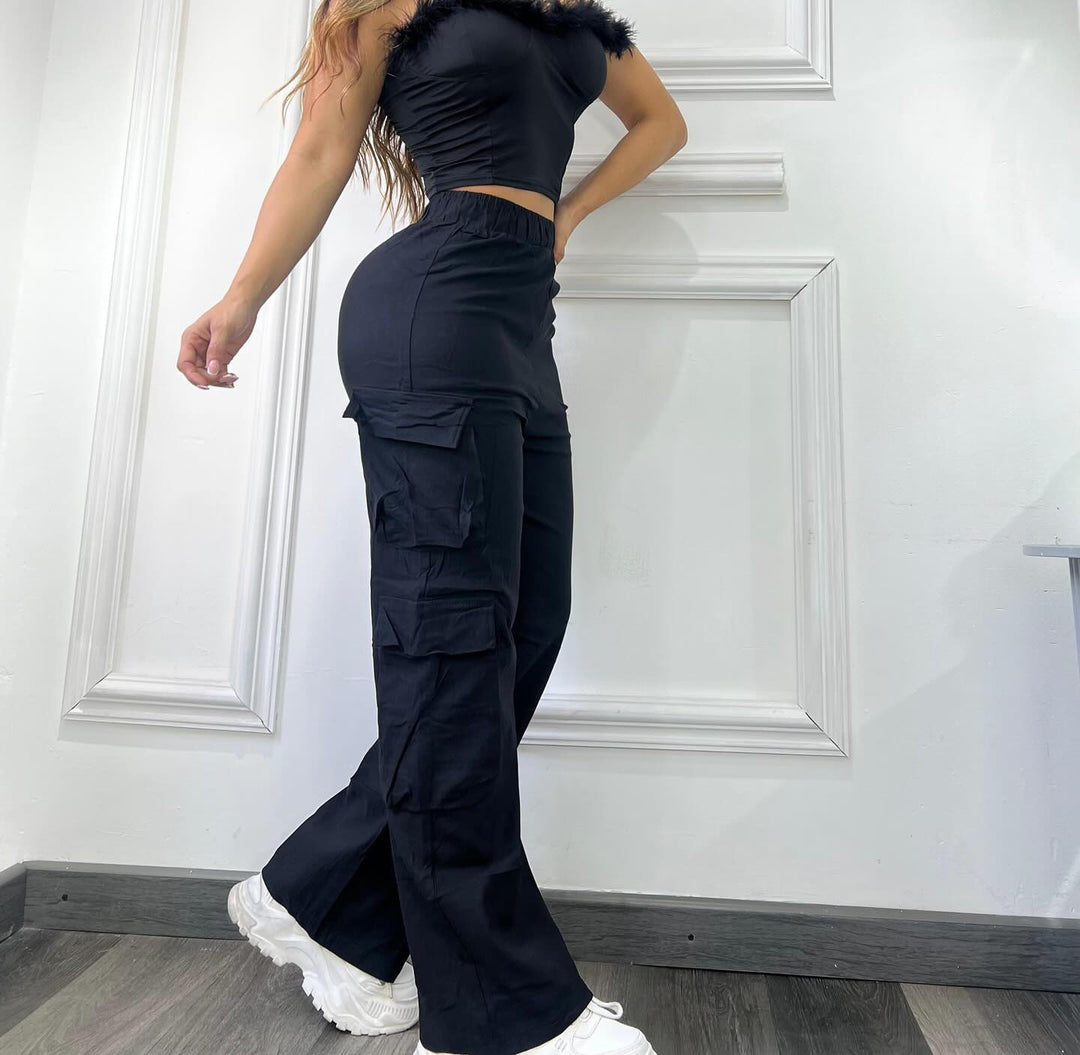 Cargo pants for women with side pockets Lune London