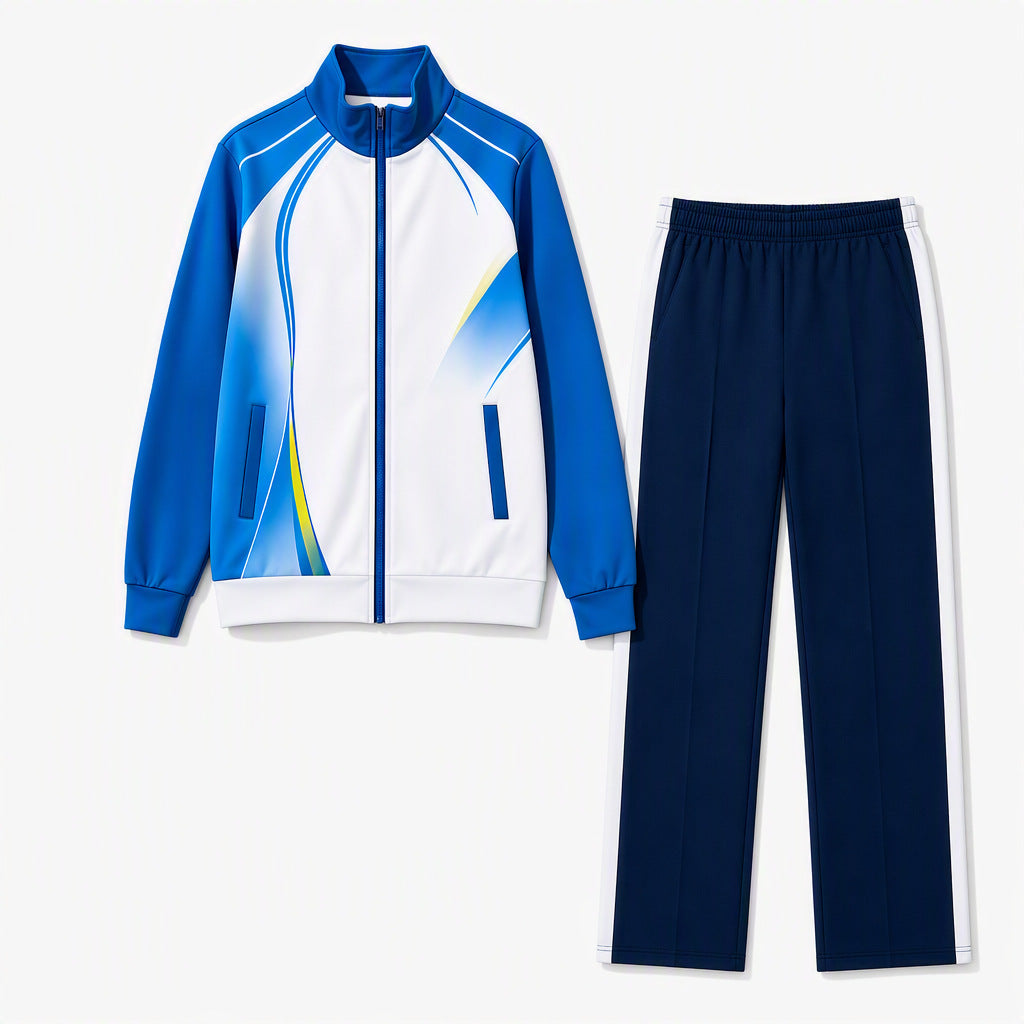 Unisex badminton training set with functional polo and sporty jogging pants Amarae