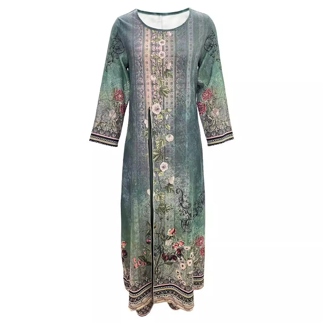 Women’s Floral Jumpsuit mit Wide Leg & Elegant Shawl | Lune London