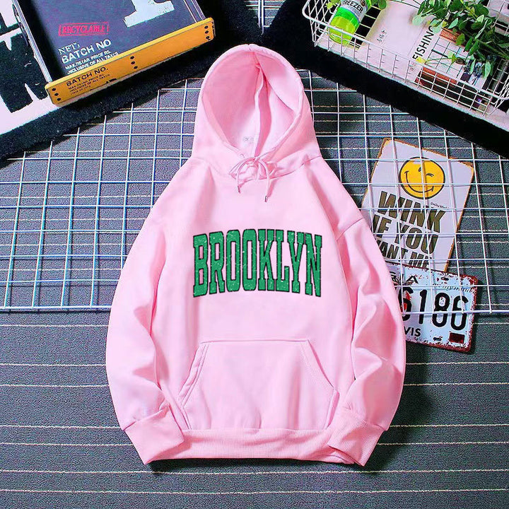 Women's Hoodie with Casual Brooklyn Print Chic & Stil