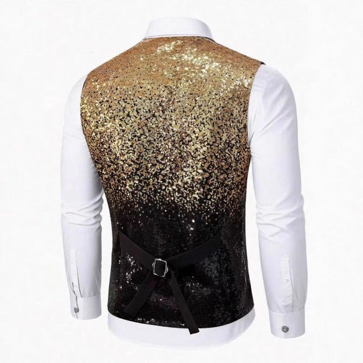 Men's Glittering Holiday Vest Chic und Stil