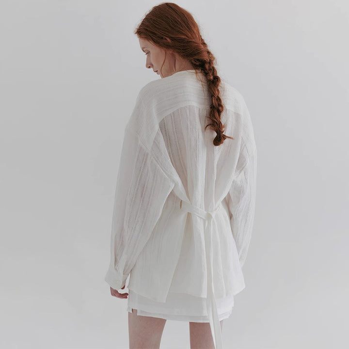 Chemises longues décontractées pour femmes avec structure fine Chic & Stil