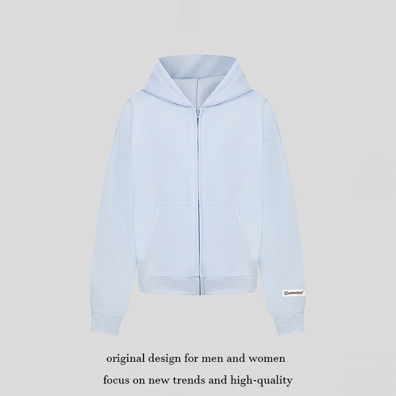 Women’s hoodie sweat jacket with full zip, kangaroo pocket and relaxed fit Amarae