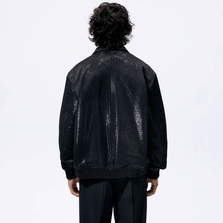 Men's lightweight field jacket made of technical material with applied flap pockets and stand-up collar Amarae