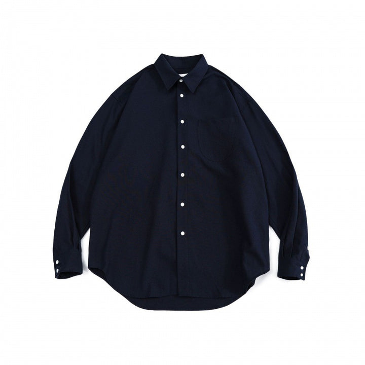 Unisex Oversize Shirt made of fine Oxford cotton fabric with chest pocket and rounded hem Amarae