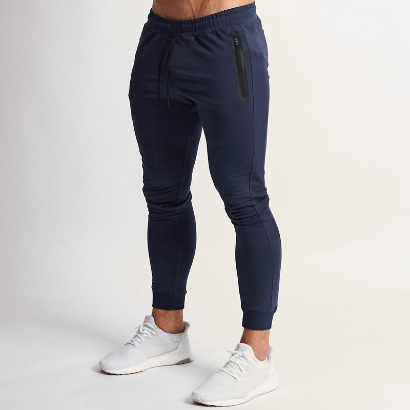 Slim-fit sports jogging pants for men with functional pockets Lune London