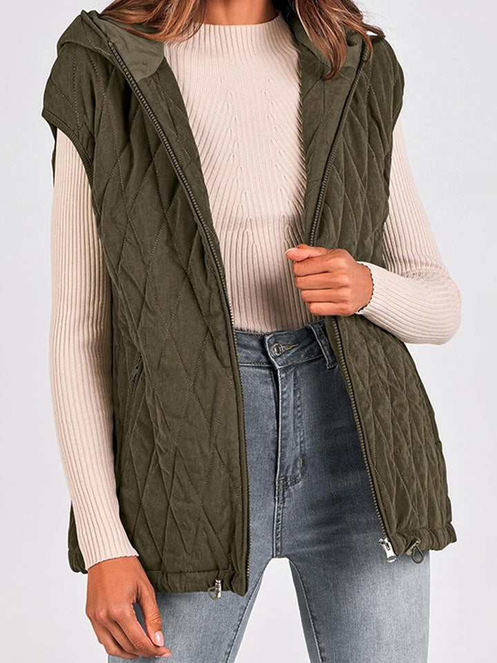 Lady hoodie with quilted design Amarae