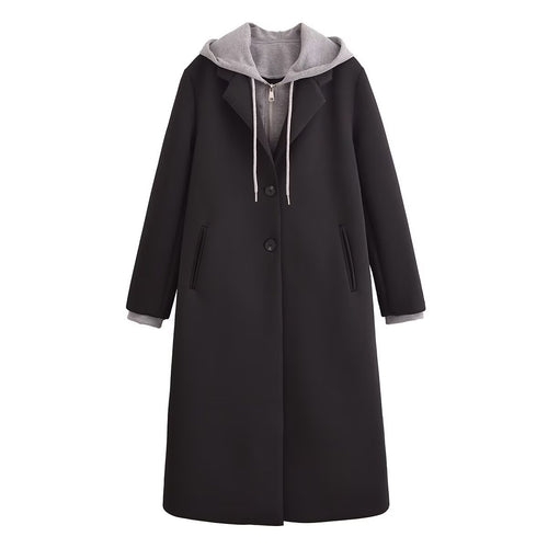 Women's transitional coat with integrated hood Amarae