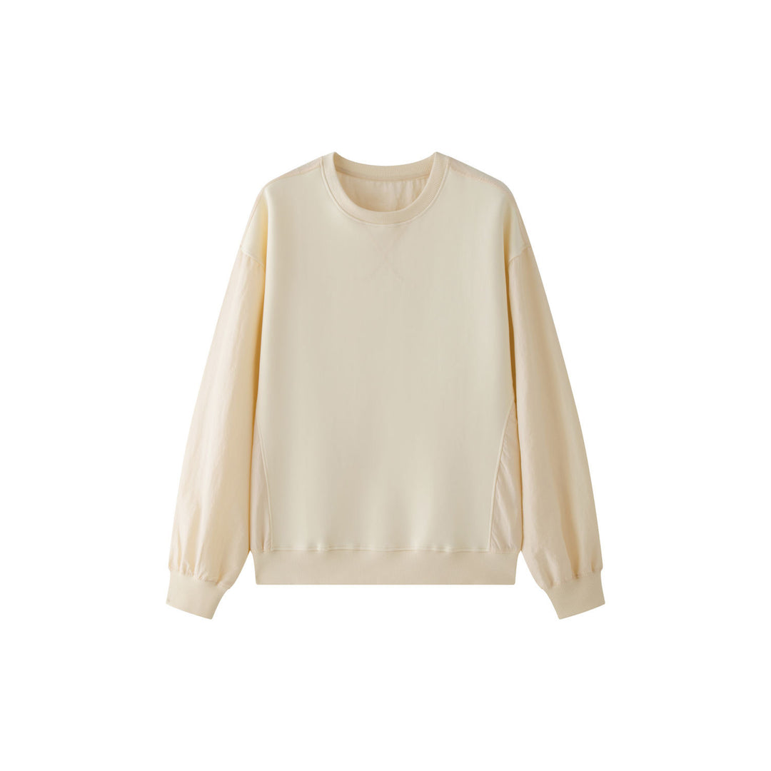 Women's Casual Sweatshirt Set with Voluminous Balloon Sleeves and Relaxed Lounge Cut Amarae