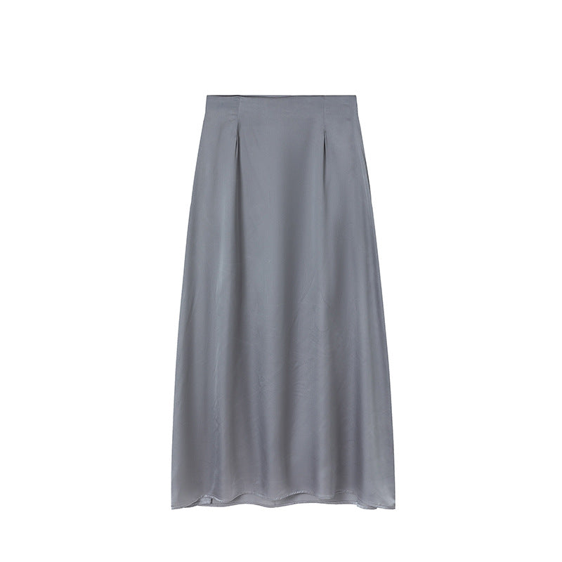 Maxi Skirt in Satin Women Lune London