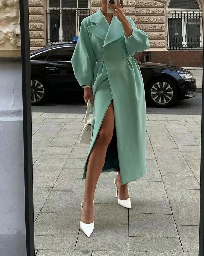 Amarae | Coat - Double-breasted - Plus Size Sleeves - Tailored Fit - Elegant & Chic