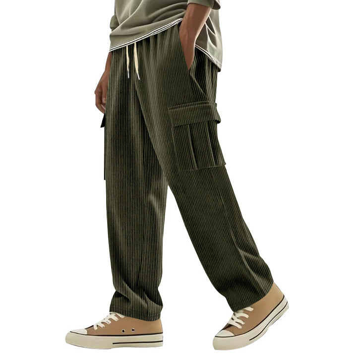 Casual corduroy pants for men with side pockets Lune London