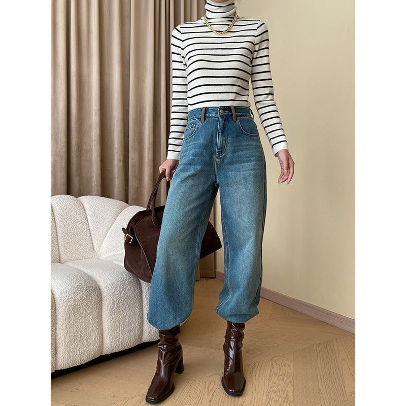 Women's loose jeans with high waist Chic & Stil