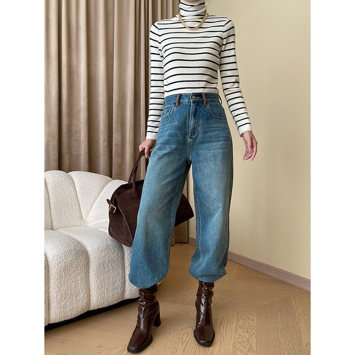 Women's loose jeans with high waist Chic & Stil