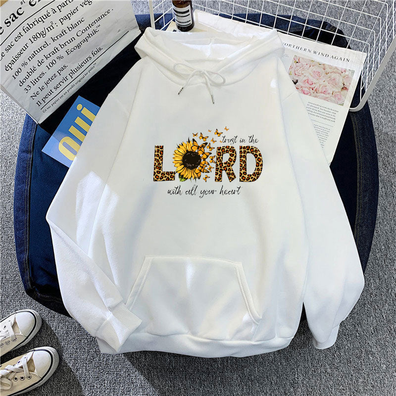 Women's hoodie with inspiring sunflower design Chic & Stil